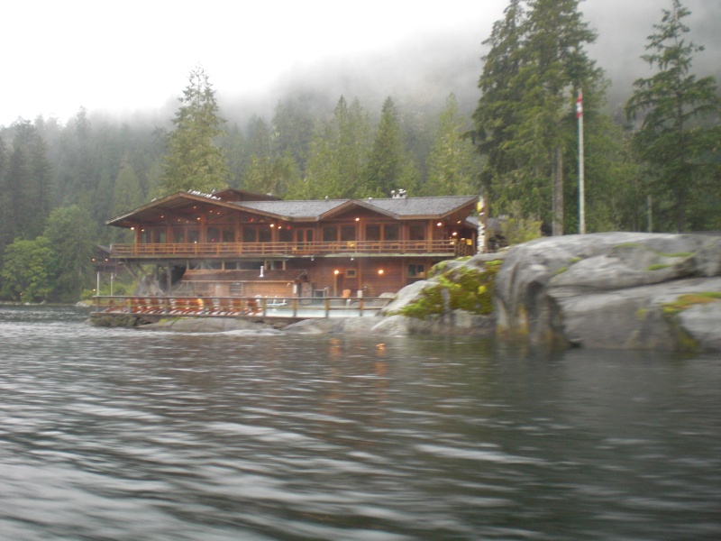 Malibu lodge as we exit the rapids at slack water.