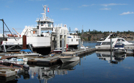 Man, that ferry is close!