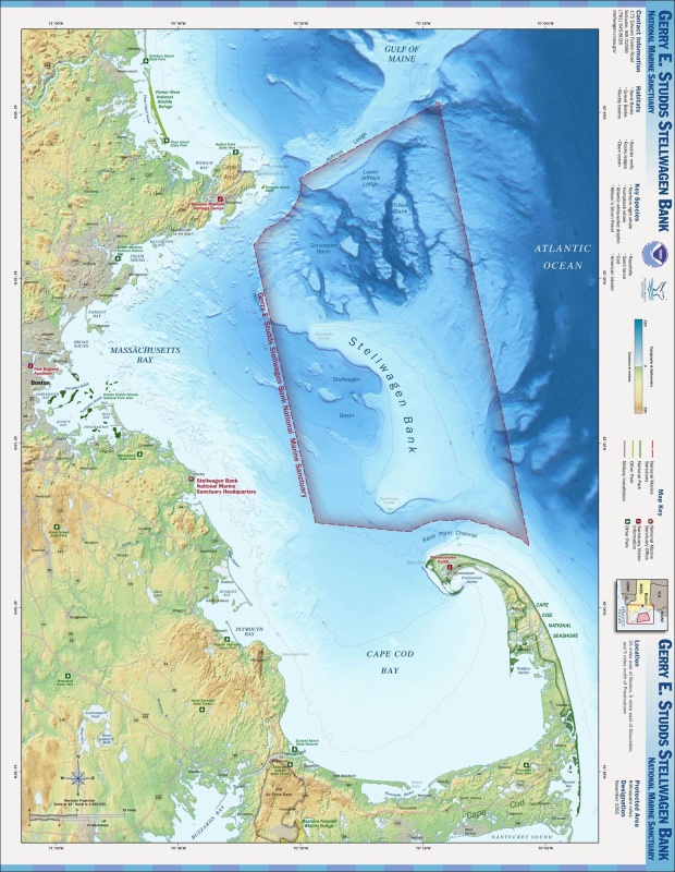 Map of Stellwagon Bank