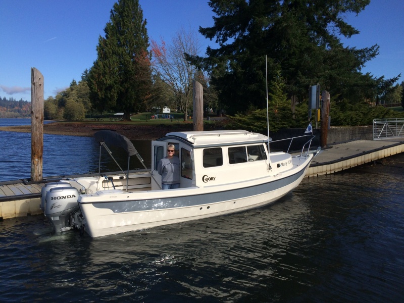 Mary Ellen with her boat