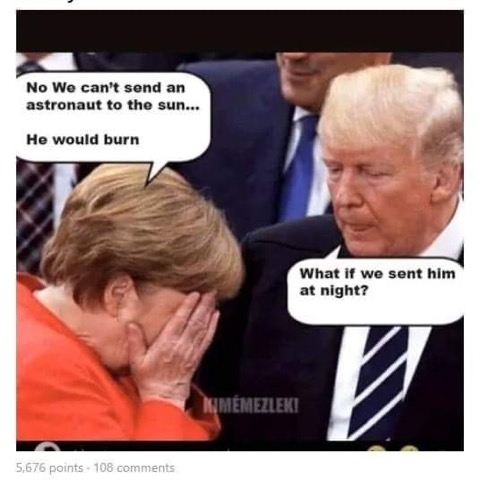 Merkel and Trump
