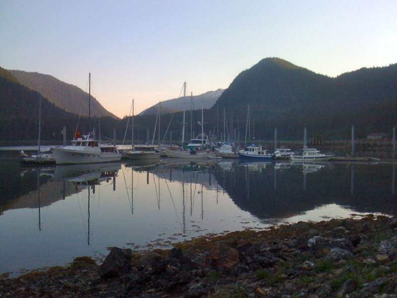 Midnight view in Taku Harbor