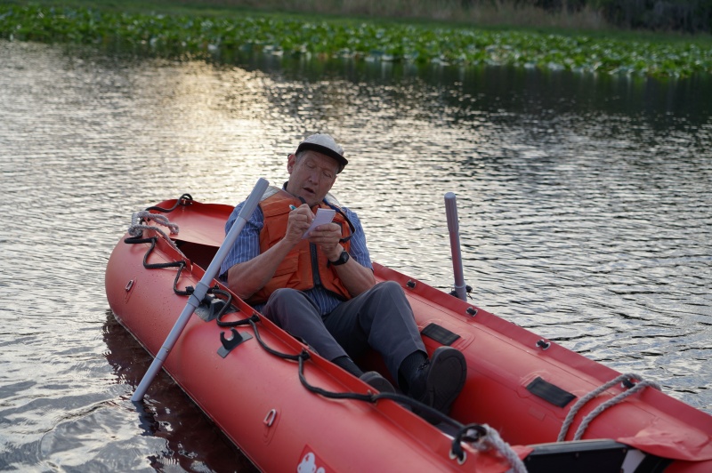 Mike records each boats dinner menus