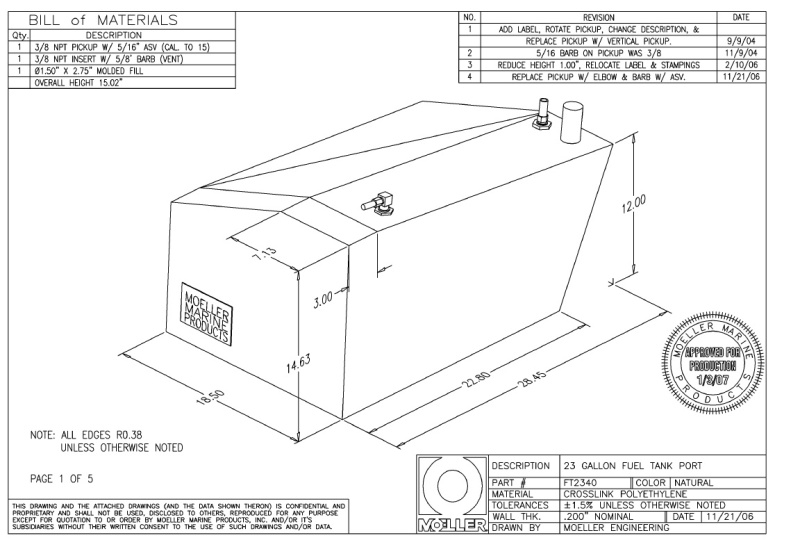 Moeller Marine FT2340 (port tank)