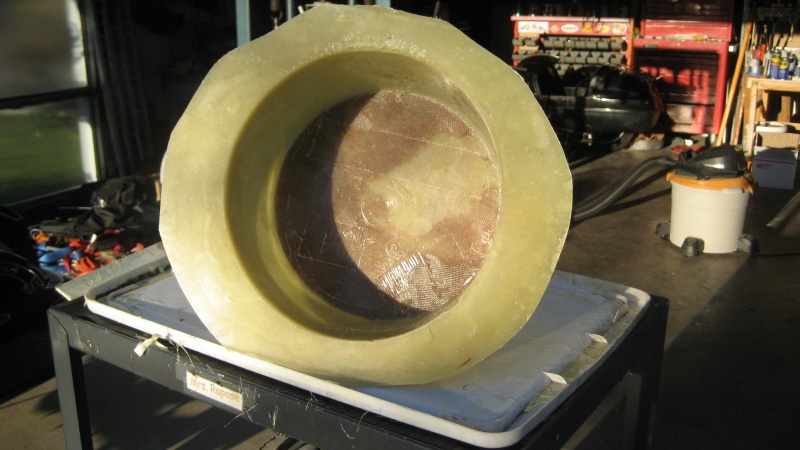 Molded over a 12\" paint bucket