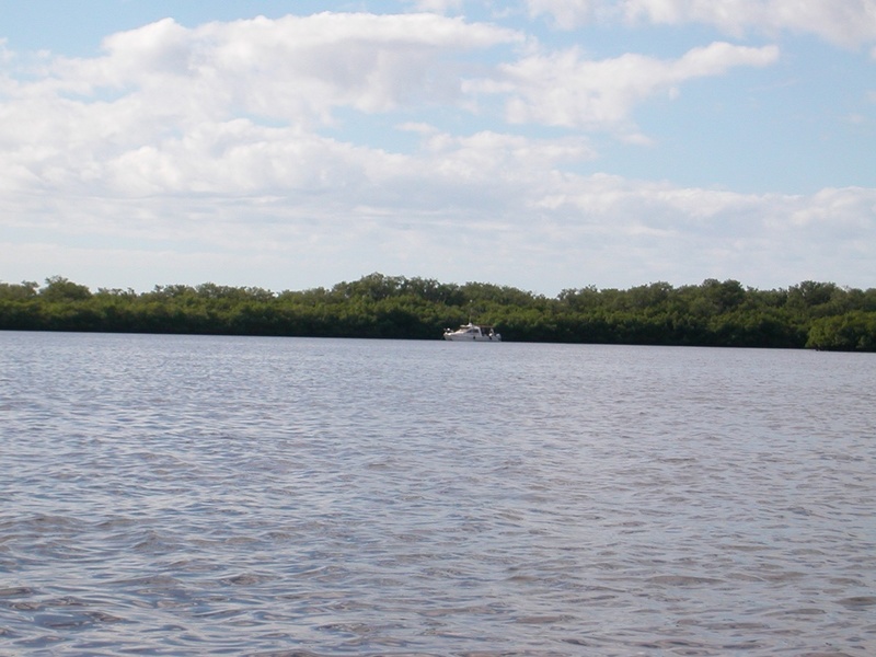 (Molly Brown) Molly anchored in the Myakka Cut, Charlotte Harbor over Thanksgiving 03