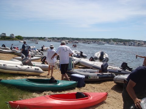 more action on dingy beach, Block Island 7/3/2010