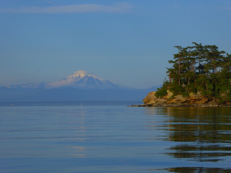 Mount baker at sunset