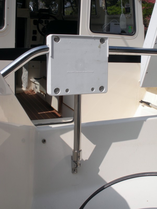 Mounting pad secured in place.