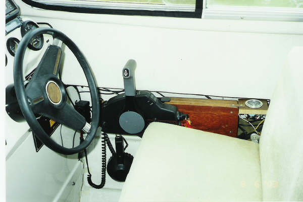 Moved control lever forward for ease of shifting into reverse.