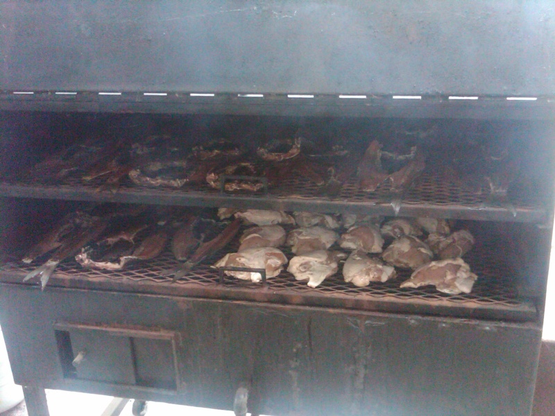 Mullet and chicken smokin !