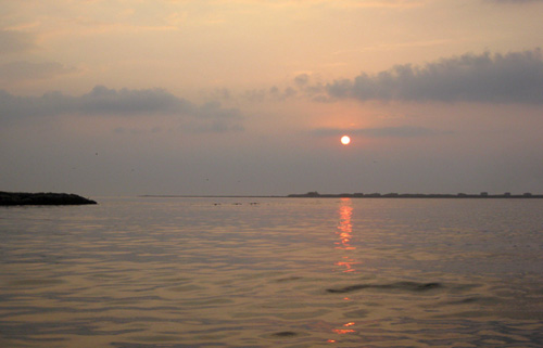 muted sunrise