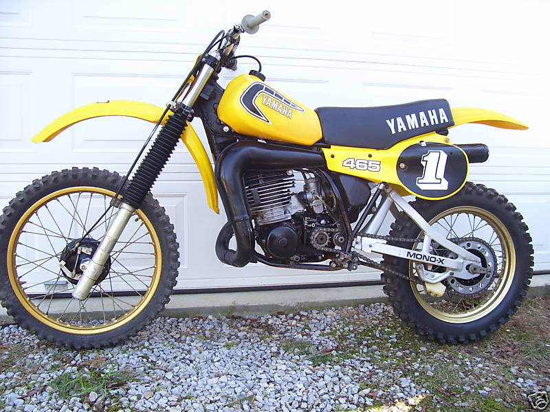My 11th bike. 1979 Yamaha YZ465. Only owned it for 2 weeks, almost killed myself on it. Too much power for me.