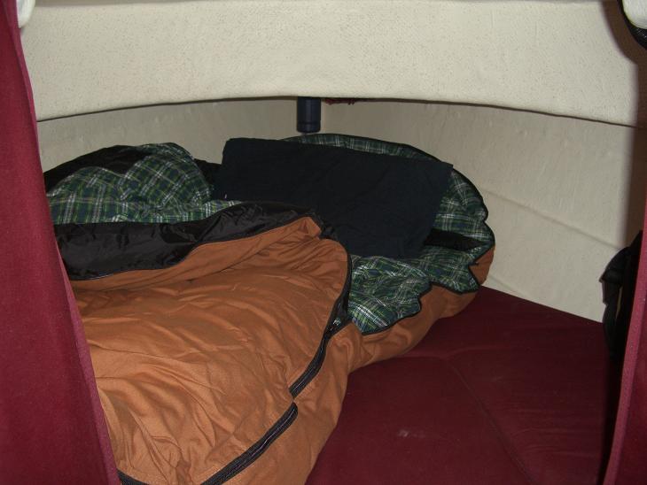 My dads sleeping quarters