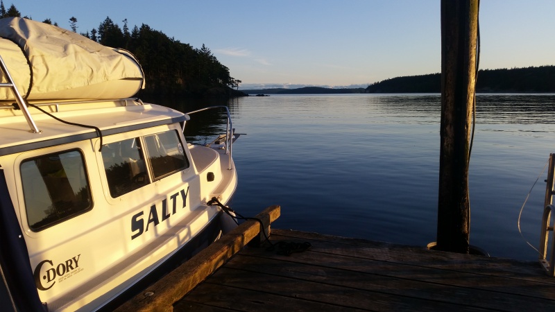 My favorite pic. Salt at James in the sunset!