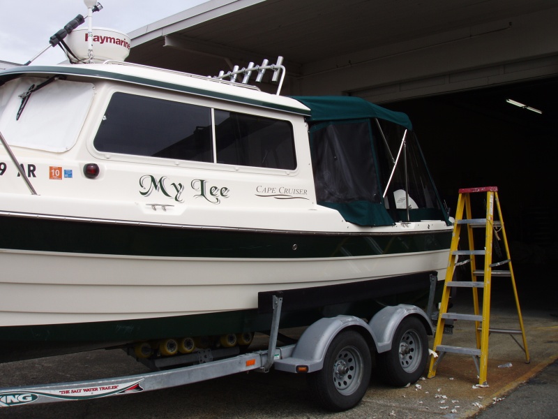 New camperback being installed by King Marine May 2010
