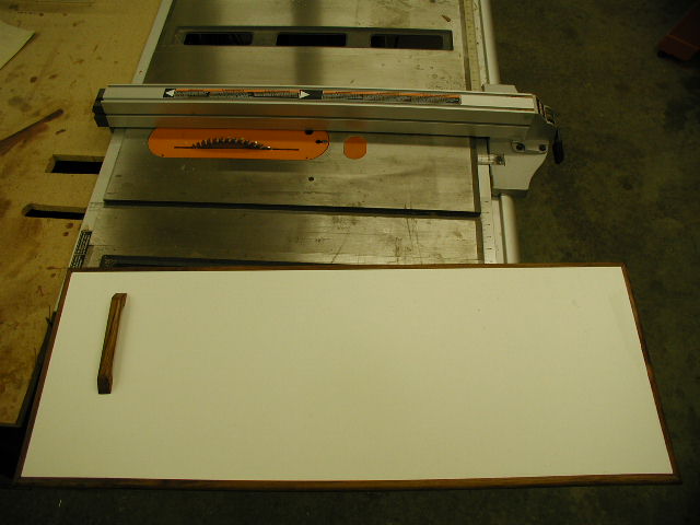 New door to cover enlarged access.