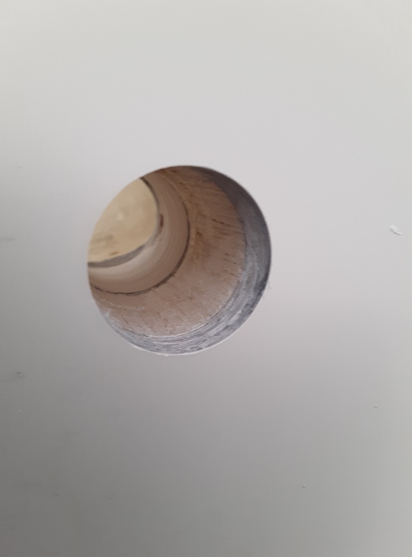 new hole before undercutting coring