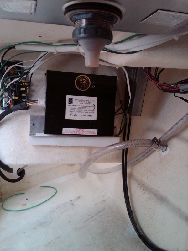 new home for Mermaid air conditioning junction box and AC panel