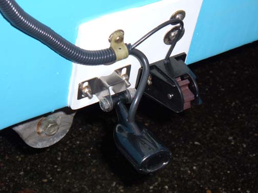 New transducer mount using old holes in transum.