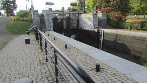 North end of the Chambly canal a three lock flight