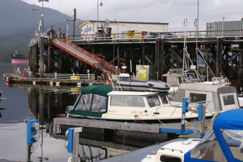 Northbound-DSC06359 Prince Rupert - fuel dock in the background.  Seems like it's always low tide when I'm there.
