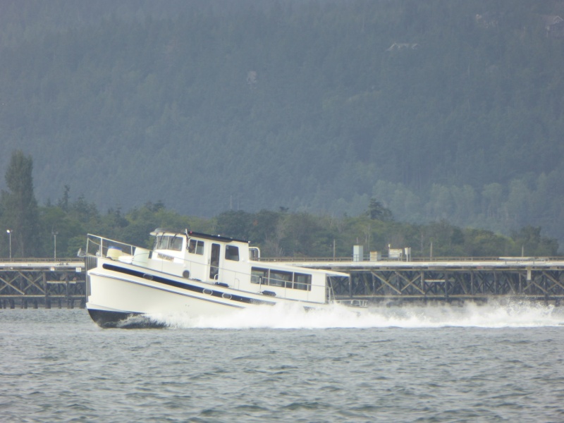 Not a C-dory but cool nonetheless...a Nordic 44 Test Boat running at what I estimated to be 25 knots, Anacortes July 11th, 2017