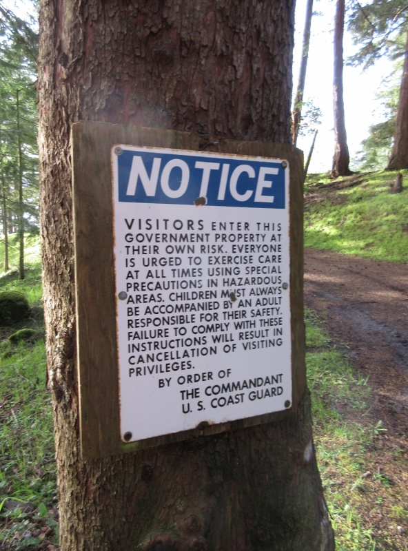 Notice as you enter the site