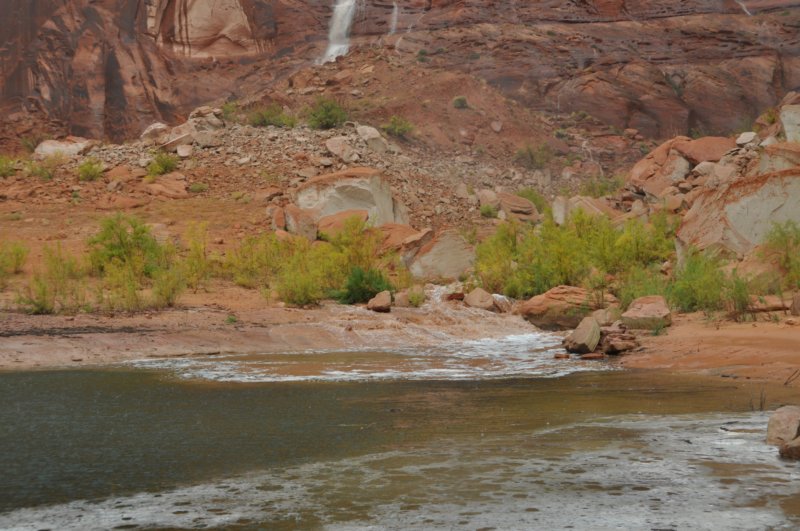 Now see the river flowing by the same rocks