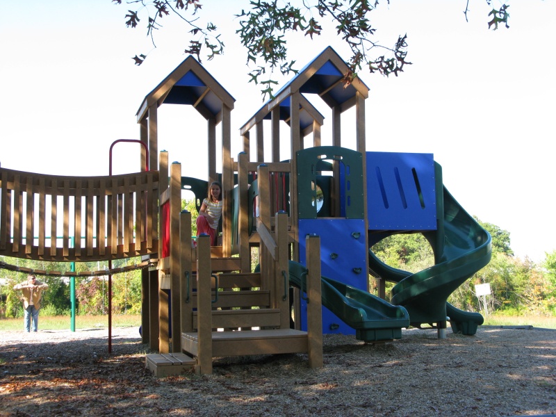 Of course we had to search out the playground again.