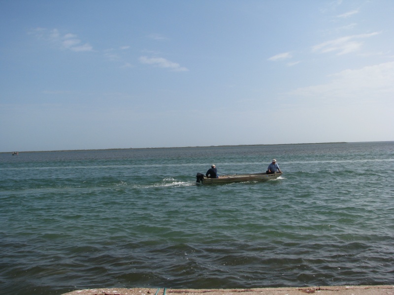 Off fishing.