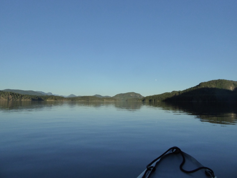 Okisollo Channel was like a lake, and I didn\'t see another boat in the 2 and a half hours I was rowing about in it!