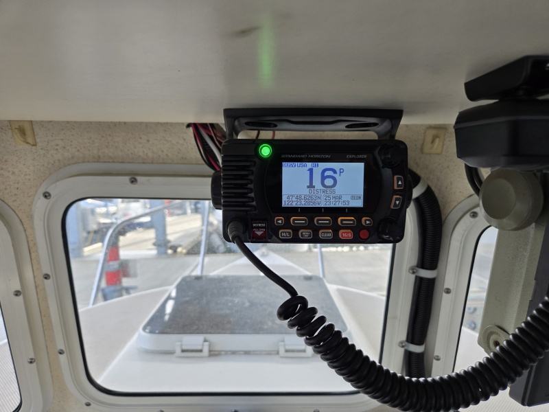 Old VHF had water in it.  This one includes the emegency button to alert the coast guard