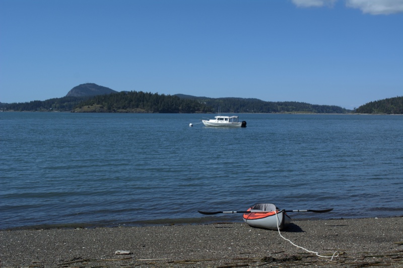 On shore at Hope Island