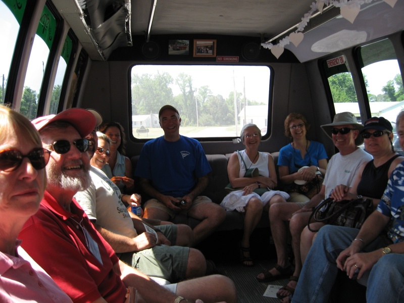 On the bus to go to Rock Hall