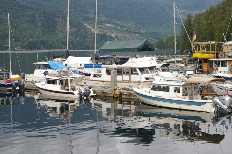 On the dock at Egmont with C-Time