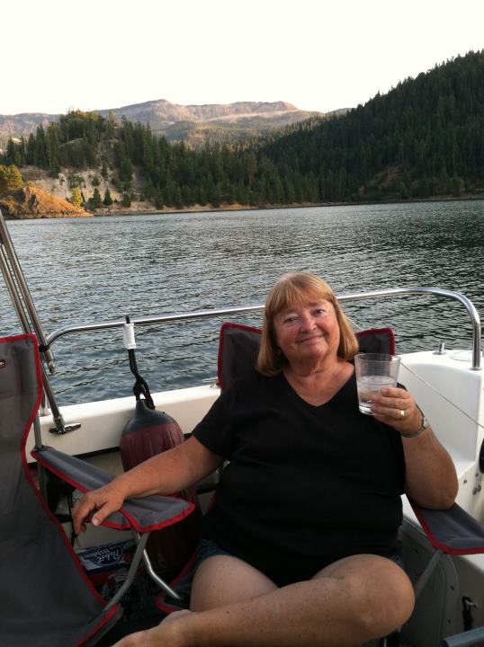 On the Water at Last - Sundowner in the Cockpit