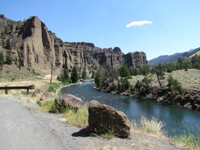 on the way to Cody Wy. along side the Shoshone river