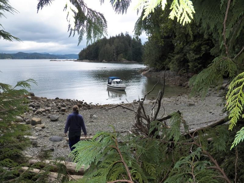 Once again, we used the bungee anchor system and simply stepped ashore.