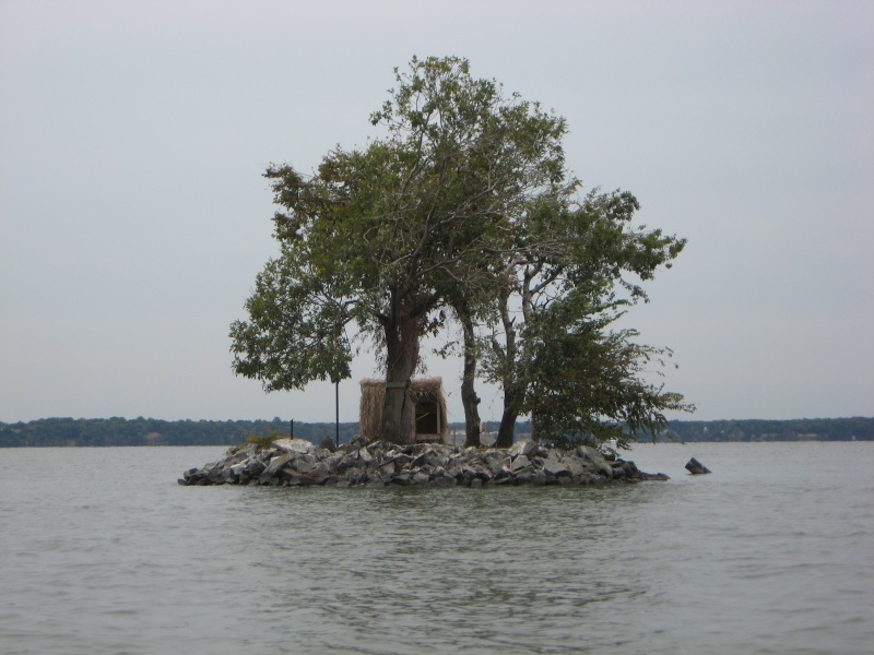 One Fri night, a 20' stern drive launched onto this "Rock" island (Potomac River)and survived later to be dragged off to be floated away.