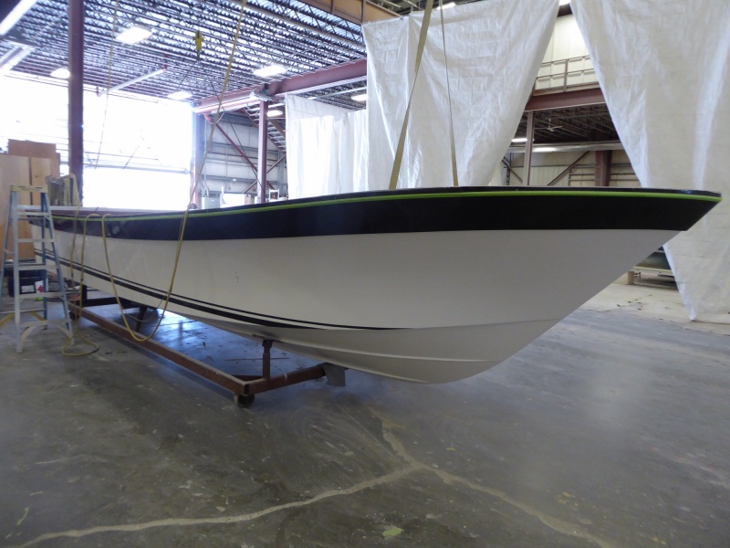 One of the few non-C-dory hulls being built.