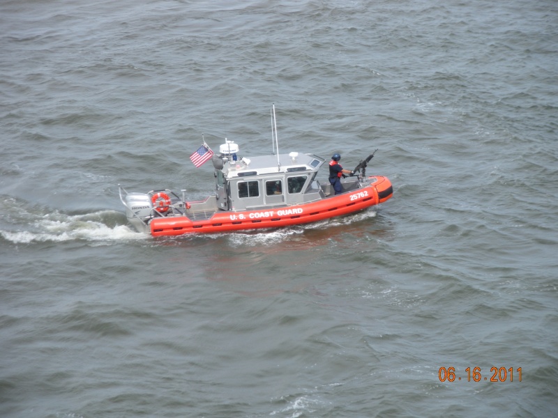 Our escort out of Charleston, SC