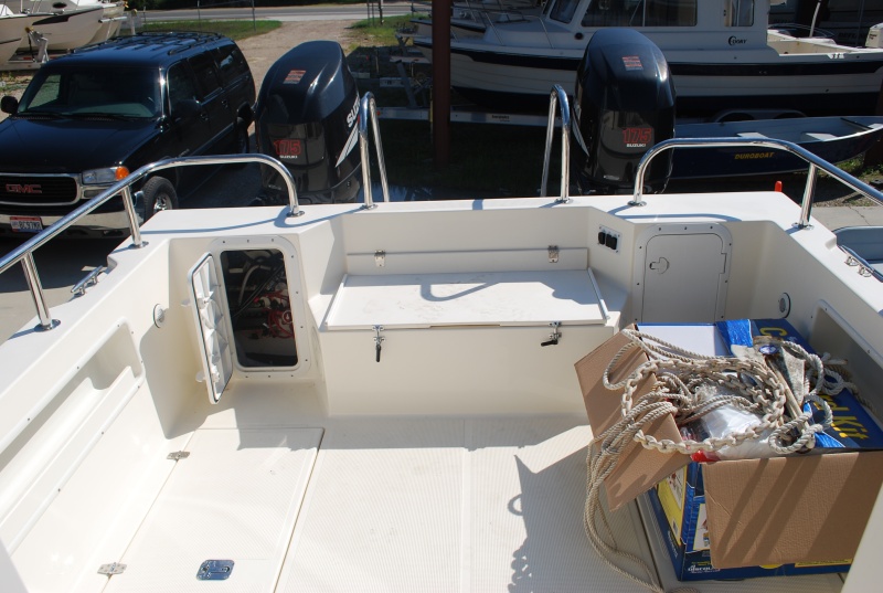 Our new 2009 Tomcat 255 "Destiny" at Wefings Marine in Eastpoint, Florida September 2009 - cockpit