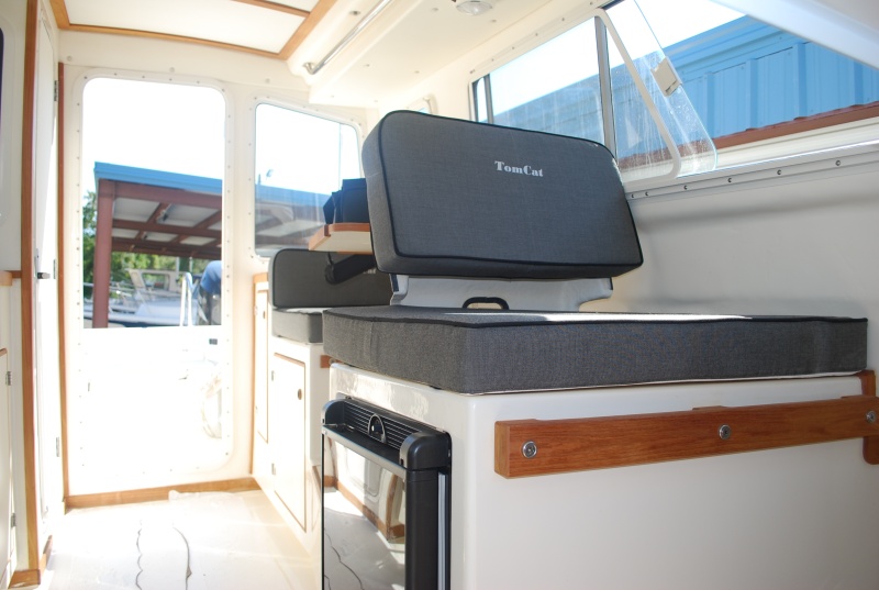 Our new 2009 Tomcat 255 "Destiny" at Wefings Marine in Eastpoint, Florida September 2009 - port side