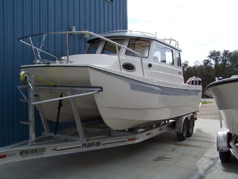 Our new 2009 Tomcat 255 "Destiny" at Wefings Marine in Eastpoint, Florida September 2009