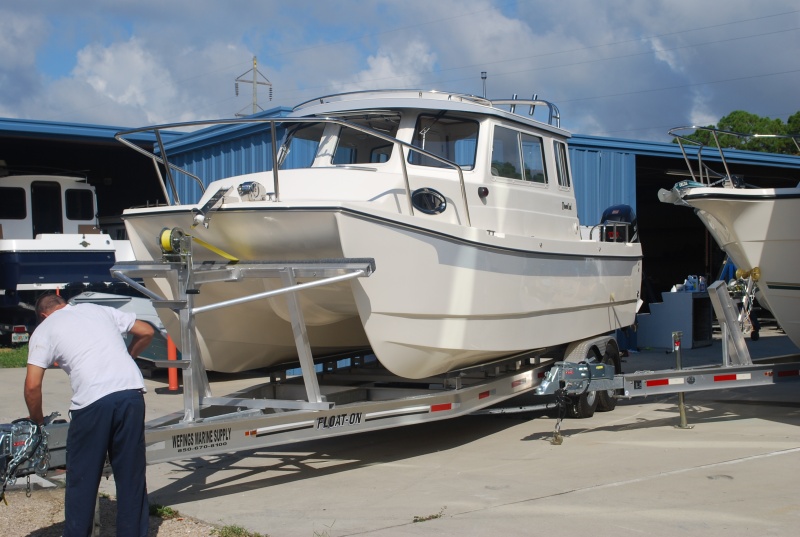 Our new 2009 Tomcat 255 "Destiny" at Wefings Marine in Eastpoint, Florida September 2009