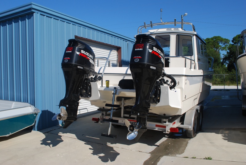 Our new 2009 Tomcat 255 "Destiny" at Wefings Marine in Eastpoint, Florida September 2009