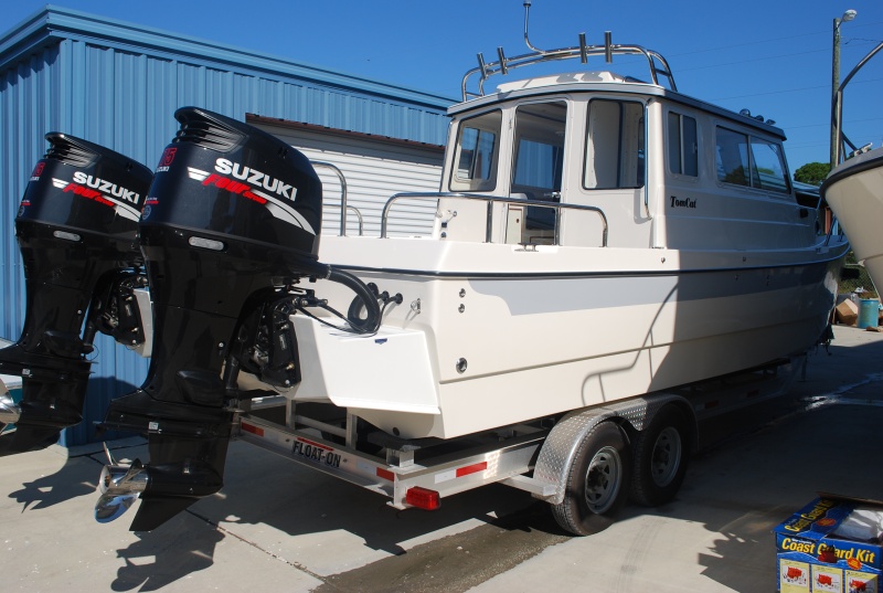 Our new 2009 Tomcat 255 "Destiny" at Wefings Marine in Eastpoint, Florida September 2009