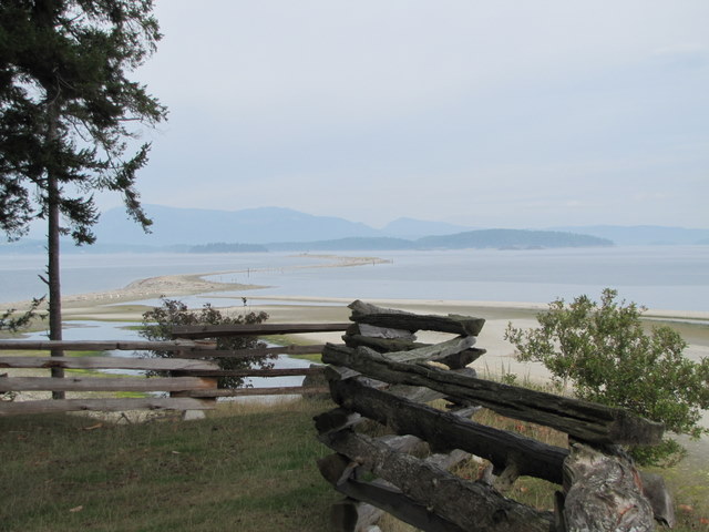 Overlooking Sidney Spit, Sidney Island