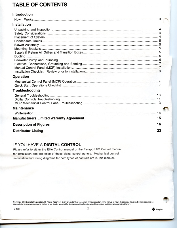 Passport marine air system101